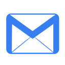 Communication email blue icon